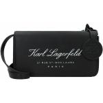 Bolsos negros de poliuretano rebajados Karl Lagerfeld 