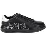 Zapatillas negras de goma de piel con logo Karl Lagerfeld talla 41 para hombre 