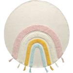 Kave Home - Alfombra redonda Thaide algodón arcoíris multicolor Ø 100 cm