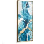 Cuadros sobre lienzo azules de madera Kave Home 