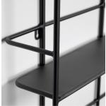 Kave Home - Estantería Najat de acero acabado negro 75 x 60 cm