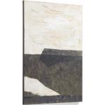 Kave Home - Lienzo Zanila blanco y negro 60 x 90 cm