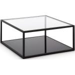 Mesas negras de plástico de cristal  minimalista Kave Home 