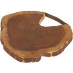 Kave Home - Tabla de servir redonda Ledy madera maciza acacia