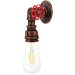 Lámparas LED marrones de hierro forjado de rosca E27 vintage 