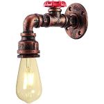 Lámparas LED marrones de hierro de rosca E27 vintage 