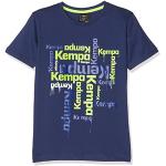 Kempa Paint Camiseta Casual, niños, Azul Profundo,