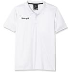 Kempa Poly Polo, Camiseta para Niños, Blanco, 128