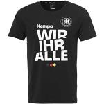 Kempa Wir Ihr Alle T-Shirt Camiseta para niños, Infantil, Negro, 116