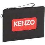Billetera negras de cuero rebajadas con logo KENZO Logo para mujer 