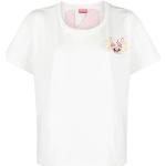 Camisetas estampada blancas de algodón rebajadas informales KENZO talla M para mujer 