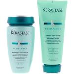 KÉRASTASE RESISTANCE SET Ciment Anti-Usure cream for damaged ends 200 ml + Bain Force Architecte shampoo for brittle and damaged hair 250 ml