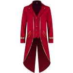 Disfraces rojos de poliester medievales vintage talla XL para hombre 