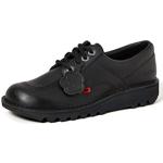Zapatos colegiales negros de cuero con cordones acolchados Kickers talla 43 infantiles 