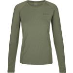 Camisetas deportivas verdes de poliester rebajadas de verano manga larga con cuello redondo Kilpi talla XL para mujer 