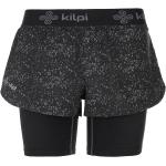 Shorts negros de poliester de running rebajados de primavera Kilpi talla XL para mujer 