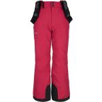 Pantalones rosas de poliester de deporte infantiles rebajados con logo Kilpi con tachuelas 