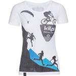 Camisetas deportivas negras de algodón rebajadas de invierno manga corta de punto Kilpi talla XS para mujer 