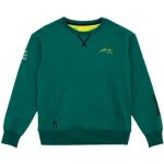 Sudaderas verdes de algodón sin capucha Fernando Alonso con cuello redondo con logo talla XS de materiales sostenibles para mujer 