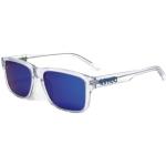 KIMOA - Sidney XTAL Whitsundays - Gafas de Sol Hombre y Mujer - Gafas de Sol Polarizadas - One Size - Transparente Brillante con Lente Azul