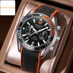 Relojes de acero inoxidable de pulsera impermeables con multifunción Cuarzo Cronógrafo para hombre 
