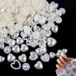 Colgantes blancos de perlas rebajados personalizados para mujer 