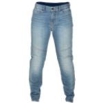 Jeans stretch azules celeste de cuero oficinas Klim con tachuelas talla XXS para mujer 