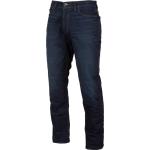 Jeans stretch azul marino de denim ancho W26 largo L34 oficinas Klim talla M 