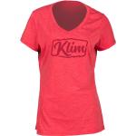 Camisetas rojas de algodón de algodón  rebajadas tallas grandes con escote V Klim talla XXL para mujer 