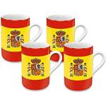 Könitz Flags Spain Juego de 4 Tazas de Espresso, C