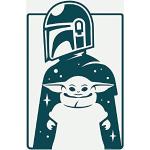 Lavabos blancos Star Wars Yoda Baby Yoda Komar con acabado satinado 