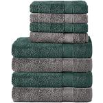 Juegos de toallas grises de algodón 70x140 en pack de 8 piezas 