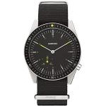 Relojes negros de plástico de pulsera impermeables con cronómetro Cuarzo Komono de materiales sostenibles para mujer 