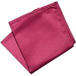 Pañuelos rojos fluorescentes de poliester de bolsillo  para mujer 