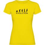 Kruskis Evolution Running Short Sleeve T-shirt Amarillo S Mujer