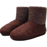 Pantuflas botines marrones de terciopelo de invierno vintage de punto talla 45 para hombre 