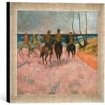 Cuadros de impresión digital Paul Gauguin vintage con rayas Kunst für Alle con motivo de playa 