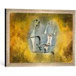 Kunst für Alle ' – Fotografía enmarcada de Paul Klee UR de Mundo de Pares, de impresión handgefertigten imágenes de Marco, 60 x 40 cm, Plata Raya