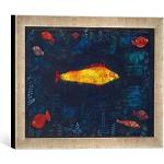 Cuadros de impresión digital Paul Klee vintage con rayas Kunst für Alle con motivo de pez 