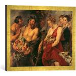 Kunst für Alle ' – Fotografía enmarcada de Peter Paul Rubens dianas kehr domésticos de la Caza, de impresión handgefertigten imágenes de Marco, 60 x 40 cm, Oro Raya