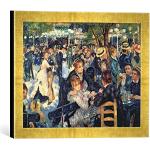 Accesorios decorativos dorados Pierre-Auguste Renoir vintage con rayas Kunst für Alle 