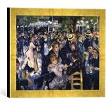 Cuadros dorados de impresión digital Pierre-Auguste Renoir vintage con rayas Kunst für Alle 