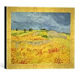 Cuadros dorados de flores Van Gogh vintage floreados Kunst für Alle con motivo de amapola 