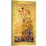 Accesorios decorativos dorados Gustav Klimt vintage con rayas Kunst für Alle 