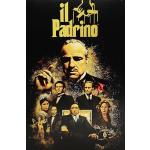 KUSTOM ART Cuadro de la serie de carteles grandes películas El Padrino The Godfather con Marlon Brando estampado sobre madera 31 x 20 cm.
