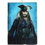 KUSTOM ART Cuadro estilo vintage serie actores famosos Johnny Depp (Jack Sparrow). Impresión en madera 10 x 15 cm