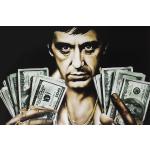 KUSTOM ART Póster decorativo de pared de la serie de actores famosos Hollywood Al Pacino con impresión artística sobre papel de pátina de 42 x 30 cm sin marco