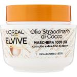 L 'Oréal Paris Máscara Nutriente Elvive Aceite excepcional aceite Fine de coco para cabello para normal a cubos, 300 ml