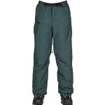 Pantalones verdes de poliester de snowboard impermeables de punto L1 con volantes talla M para mujer 