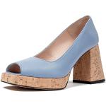 Zapatos azules con plataforma talla 37 para mujer 